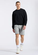 Buffalo David Bitton Hilston Men's Fleece Relaxed Shorts color HEATHER GREY
