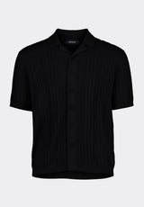 Buffalo David Bitton Wasko Men's Cable-Knit Short-Sleeve Button-Up Polo color