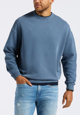 Buffalo David Bitton Famke Men's Relaxed Crewneck Sweatshirt color MIRAGE