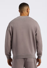 Buffalo David Bitton Famke Men's Relaxed Crewneck Sweatshirt color DRIFTWOOD