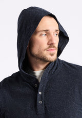 Buffalo David Bitton Kolder Men's Relaxed Fit Hooded Henley Top color