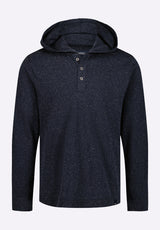 Buffalo David Bitton Kolder Men's Relaxed Fit Hooded Henley Top color