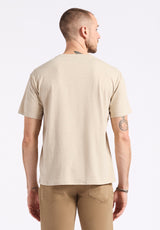 Buffalo David Bitton Kitfom Men's Short-Sleeve Speckle Jersey Henley Top color PEYOTE