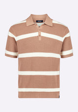 Buffalo David Bitton Winder Men's Short-Sleeve Striped Sweater Polo color