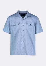 Buffalo David Bitton Salaman Men's Short-Sleeve Patterned Shirt with Chest Pockets color