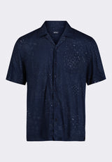 Buffalo David Bitton Sandro Men's Lightweight Short-Sleeve Bandana Print Camp Shirt color