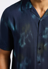 Buffalo David Bitton Sandro Men's Short-Sleeve Tie-Dye Camp Shirt color