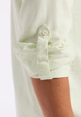 Buffalo David Bitton Simbio Men's Long-Sleeve Linen Blend Fitted Shirt color