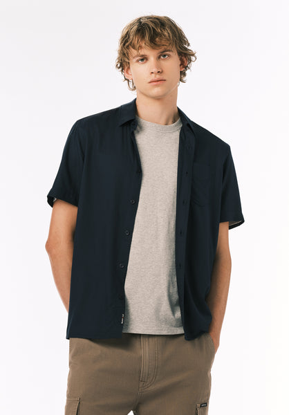 Buffalo David Bitton Sirilo Men's Short Sleeve Shirt COLOR Whale