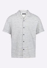 Buffalo David Bitton Koddy Men's Short-Sleeve Striped Relaxed Fit Jersey Shirt color