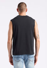Buffalo David Bitton Kingster Men's Relaxed Fit Jersey Tank Top color BLACK