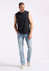 Buffalo David Bitton Kingster Men's Relaxed Fit Jersey Tank Top color BLACK