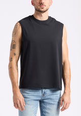 Buffalo David Bitton Kingster Men's Relaxed Fit Jersey Tank Top color BLACK