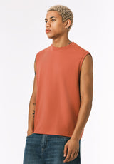 Buffalo David Bitton Kingster Men's Relaxed Fit Jersey Tank COLOR Mineral Red