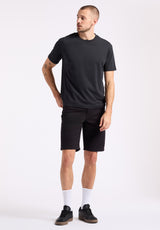 Buffalo David Bitton Kanto Men's Short-Sleeve Crew Neck Jersey T-Shirt color BLACK