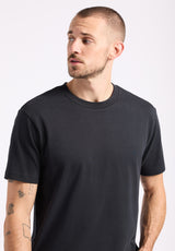 Buffalo David Bitton Kanto Men's Short-Sleeve Crew Neck Jersey T-Shirt color BLACK