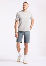 Buffalo David Bitton Kanto Men's Short-Sleeve Crew Neck Jersey T-Shirt color HEATHER GREY