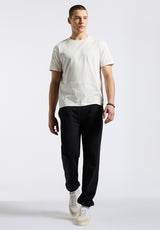 Buffalo David Bitton Kanto Men's Short-Sleeve Crew Neck Jersey T-Shirt color MILK