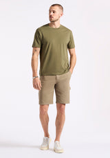 Buffalo David Bitton Kanto Men's Short-Sleeve Crew Neck Jersey T-Shirt color FERN