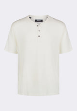 Buffalo David Bitton Kandido Men's Short Sleeve Slub Jersey Relaxed Henley Top color