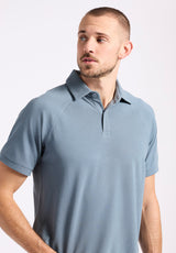 Buffalo David Bitton Kindell Men's Short-Sleeve Piqué Polo color MIRAGE