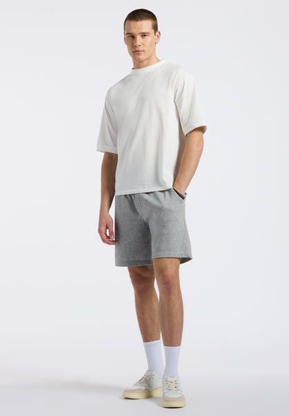 Buffalo David Bitton Kinsley Men's Piqué Crew Neck Relaxed T-Shirt color MILK