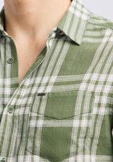 Buffalo David Bitton Saroz Men's Long-Sleeve Plaid Shirt color