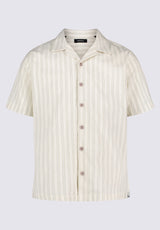 Buffalo David Bitton Salaman Men's Short-Sleeve Striped Camp Shirt color