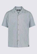 Buffalo David Bitton Salaman Men's Short-Sleeve Striped Camp Shirt color