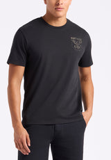 Buffalo David Bitton Tonder Men's Graphic T-Shirt with Eagle Print color BLACK