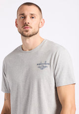 Buffalo David Bitton Tastrup Men's Graphic T-Shirt with Horseshoes Print color HEATHER GREY