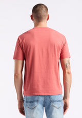 Buffalo David Bitton Trokes Men's Graphic T-Shirt with Motors Print color MINERAL RED