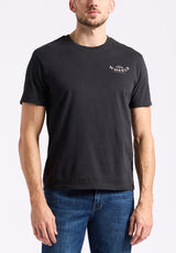 Buffalo David Bitton Theels Men's Graphic T-Shirt with Motorcycle Print color BLACK