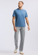 Buffalo David Bitton Tesert Men's Graphic T-Shirt with Desert Daze Print color MOONLIGHT BLUE