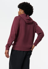 Kimber Men's Relaxed Hooded Sweatshirt color MAROON BANNER