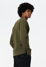 Kaya Men's Relaxed Crewneck Sweatshirt color FERN