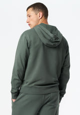 Kaye Men's Relaxed Pullover Hoodie color DARK FOREST