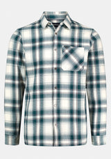 Sinclair Men's Long-Sleeve Plaid Shirt color DEEP TEAL