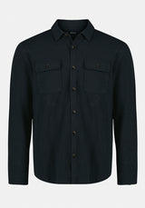 Samme Men's Long-Sleeve Plaid Blanket Shirt color MIDNIGHT BLUE