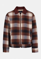Julio Men's Boxy Plaid Jacket color TAN