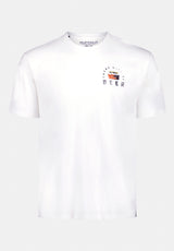 Tobin Men's Graphic T-Shirt with Truck and Beer Print color OPTIC WHITE