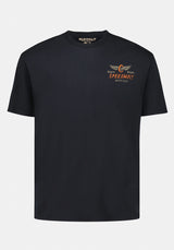 Tilden Men's Graphic T-Shirt with Speedway Print color BLACK