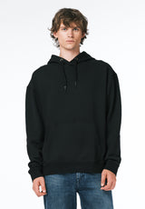 Finley Men's Relaxed Hooded Sweatshirt color BLACK