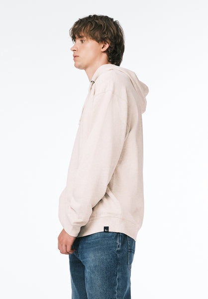 Finley Men's Relaxed Hooded Sweatshirt color HEATHER BEIGE