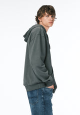 Finley Men's Relaxed Hooded Sweatshirt color DARK FOREST
