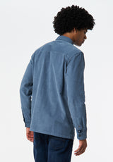 Sinclair Men’s Long-Sleeve Corduroy Shirt with Chest Pocket color MIRAGE