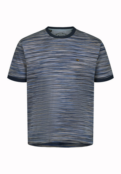 Buffalo David Bitton Kirion Men’s Striped Tee COLOR Faded Denim