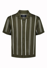 Buffalo David Bitton Waldir Men’s Short Sleeve Sweater Shirt COLOR Fern