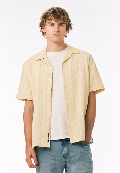 Buffalo David Bitton Soriel Men’s Short Sleeve Shirt COLOR Anise Flower