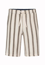 Buffalo David Bitton Haladir Men’s Striped Pull-On Shorts COLOR Milk